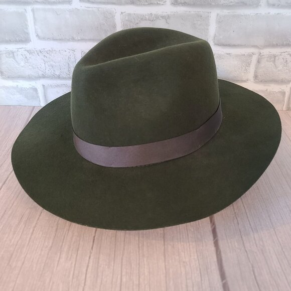 Lack Of Color Olive Green Wool Fedora main image 5